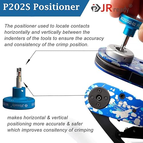 Miniatura 7 de JRready ST2119-AS2 Kit de herramientas de prensado de ocho sangrías M22520 2 01 serie crimpadora con 37 posicionador y GO NO GO G125 G125 para