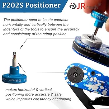 JRready K1S Blue Crimping Positioner for MIL-Standard 20