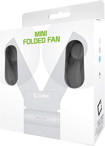 Miniatura 8 de Cellet Mini ventiladores portátiles 2 en 1 de dos velocidades de refrigeración por aire recargable por USB, ligero, ideal para el hogar, oficina,