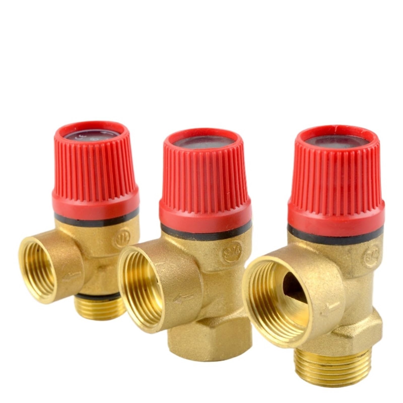 Valvola Sicurezza Ottone Pressione di scarico in ottone fissa G1/2" 3/4" 1" maschio femmina 1-10 bar