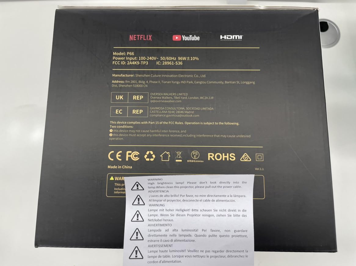 Smart Beamer【Google TV & 30W Lautsprecher】Beamer 4K Heimkino Unterstützt Autofokus/6D Trapezkorrektur, HDR10, WiFi Bluetooth FULL HD 1080P LED Projector 360° Drehständer Outdoor Projektor 4K für HDMI