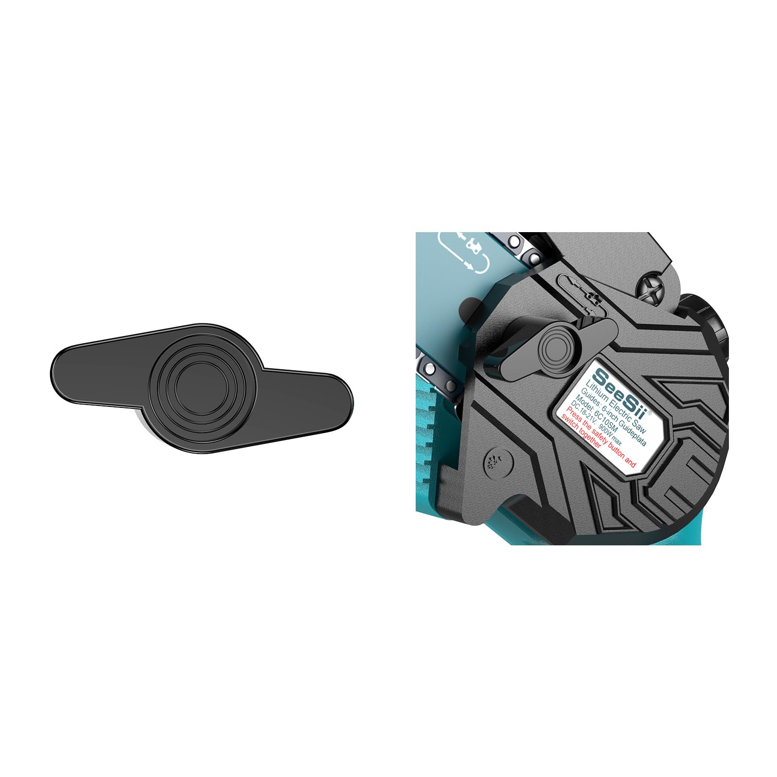 Cache de remplacement pour tronçonneuses SEESII (6 pouces), compatible uniquement avec la tronçonneuse SEESII 6C10SM