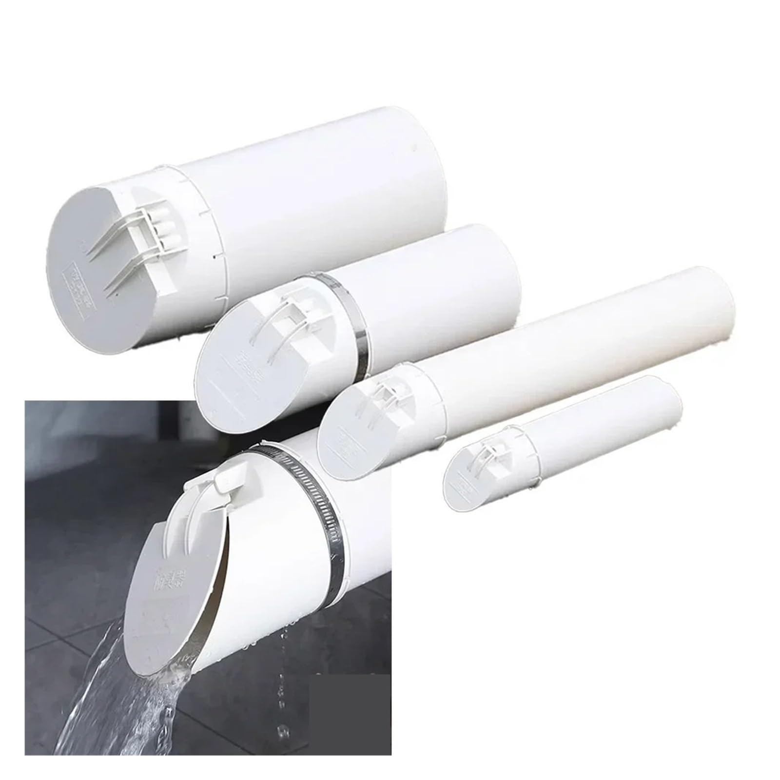 Valvola di ritegno for tubo scarico in PVC 50-160mmPVC Tubo di Drenaggio Scarichi a Pavimento Chiusura Automatica Coperchio Della Valvola Spostamento Di Anti Riflusso Odore valvola