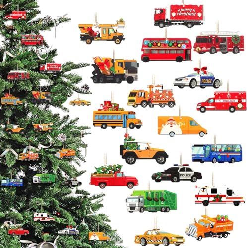 Weihnachtsbaum Anhänger 36 Stück Weihnachtsbaumanhänger Holz...