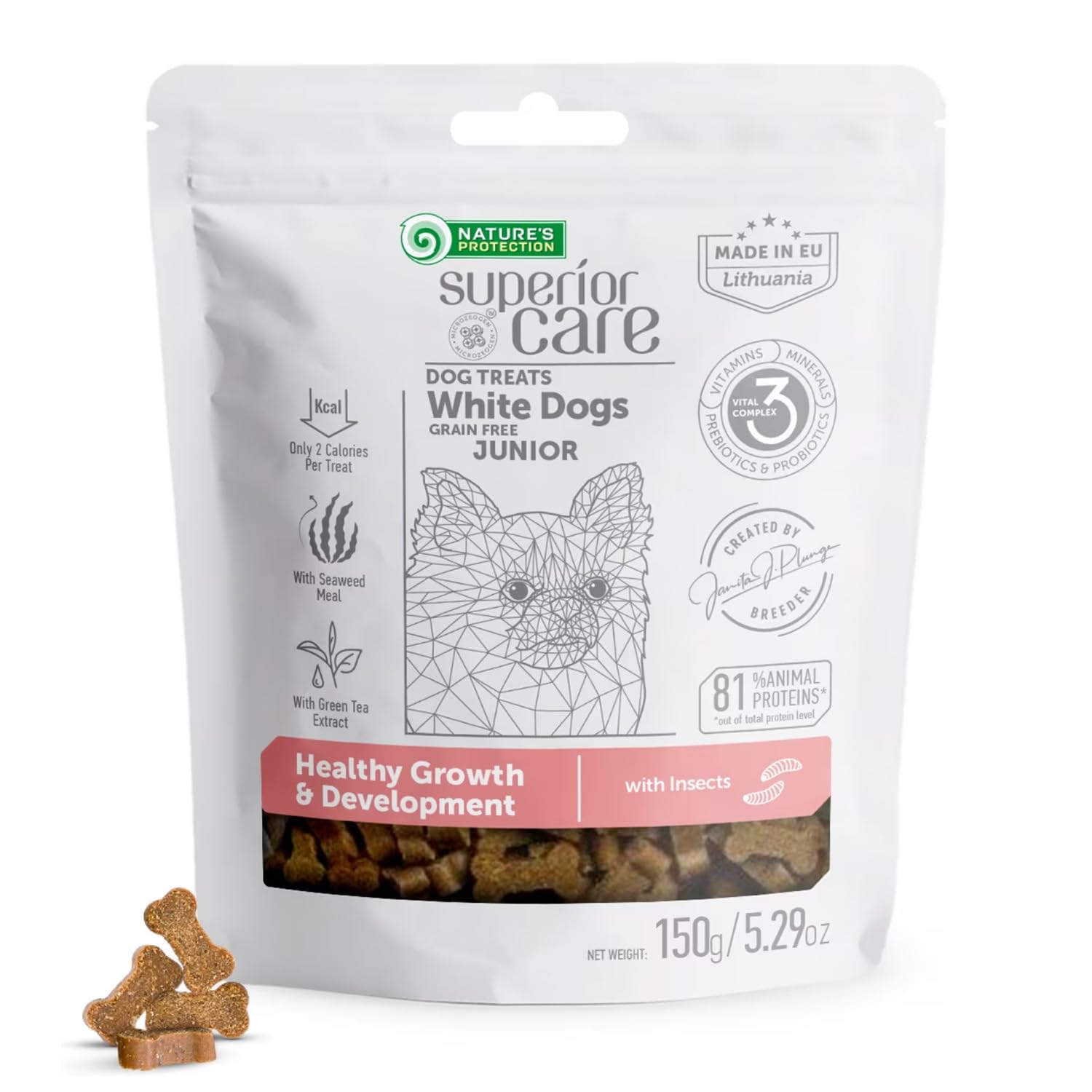 Nature's Protection Superior Care Functional Puppy Treats, Insect 150g