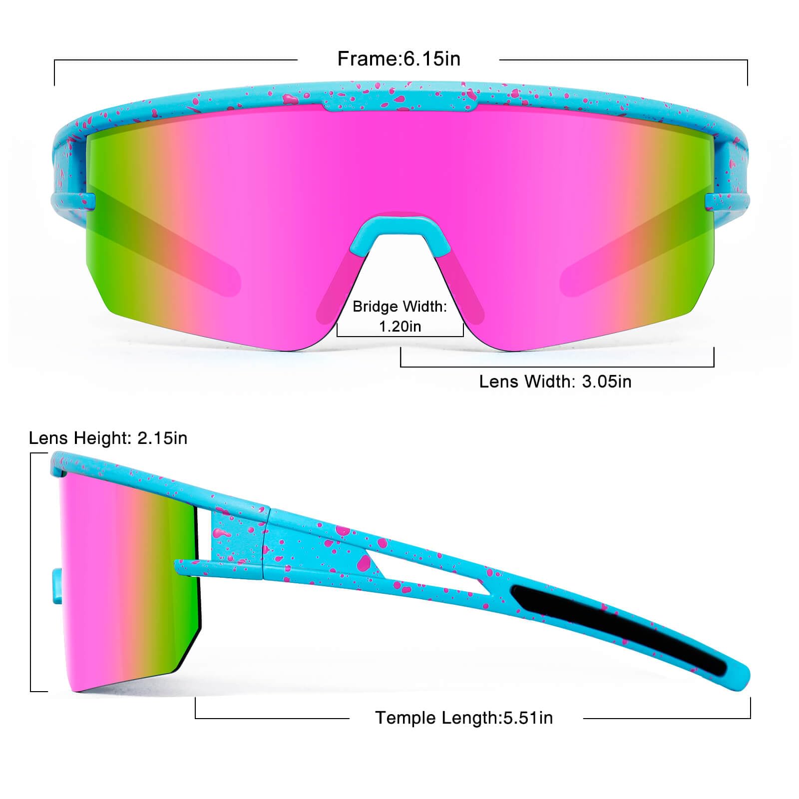 AVV Gafas de sol de béisbol, polarizadas UV400, para ciclismo, hombres, mujeres y jóvenes, para correr, deportes, pesca y bicicleta