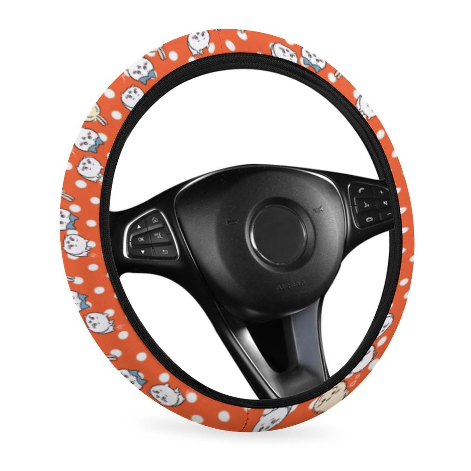 Amazon.co.jp: Chiikawa Steering Wheel Cover, For Light Vehicles