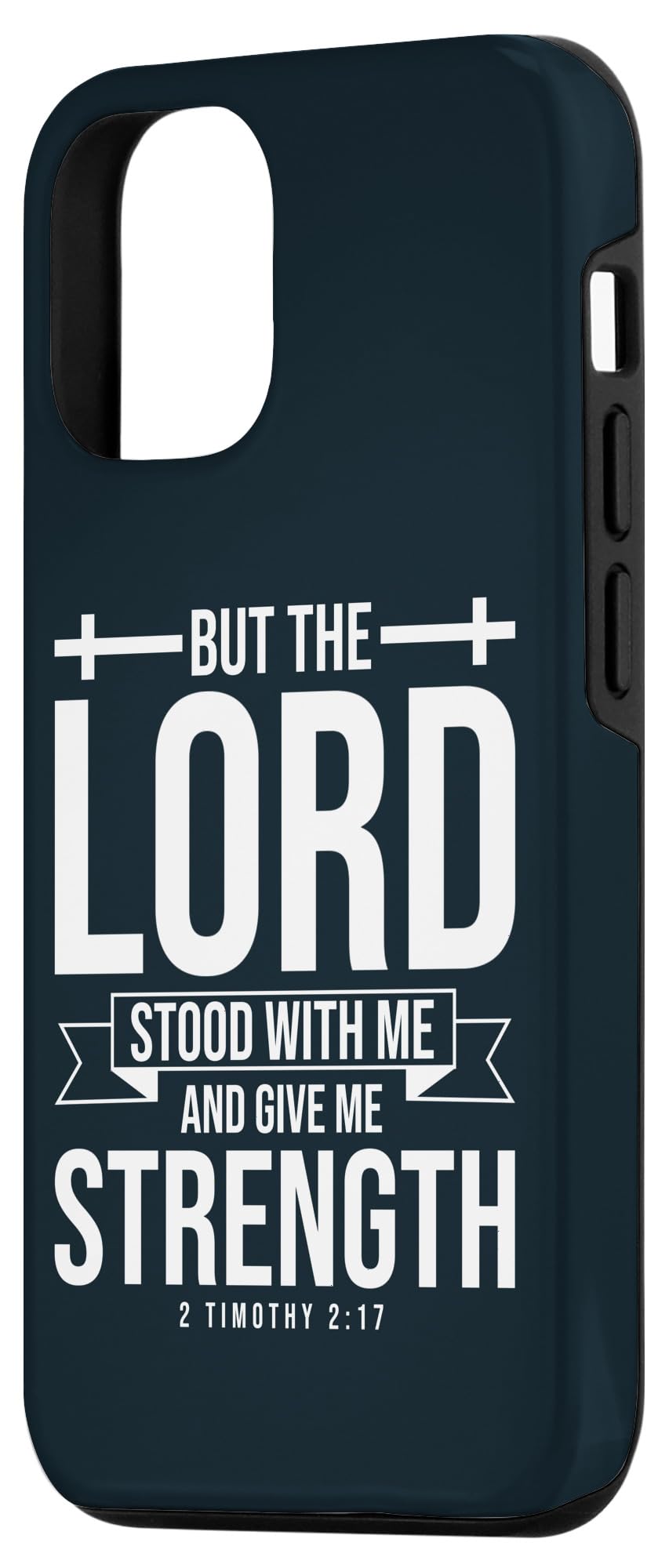 iPhone 15 But The Lord Stood With Me And Give Me Strength Case - Image 2
