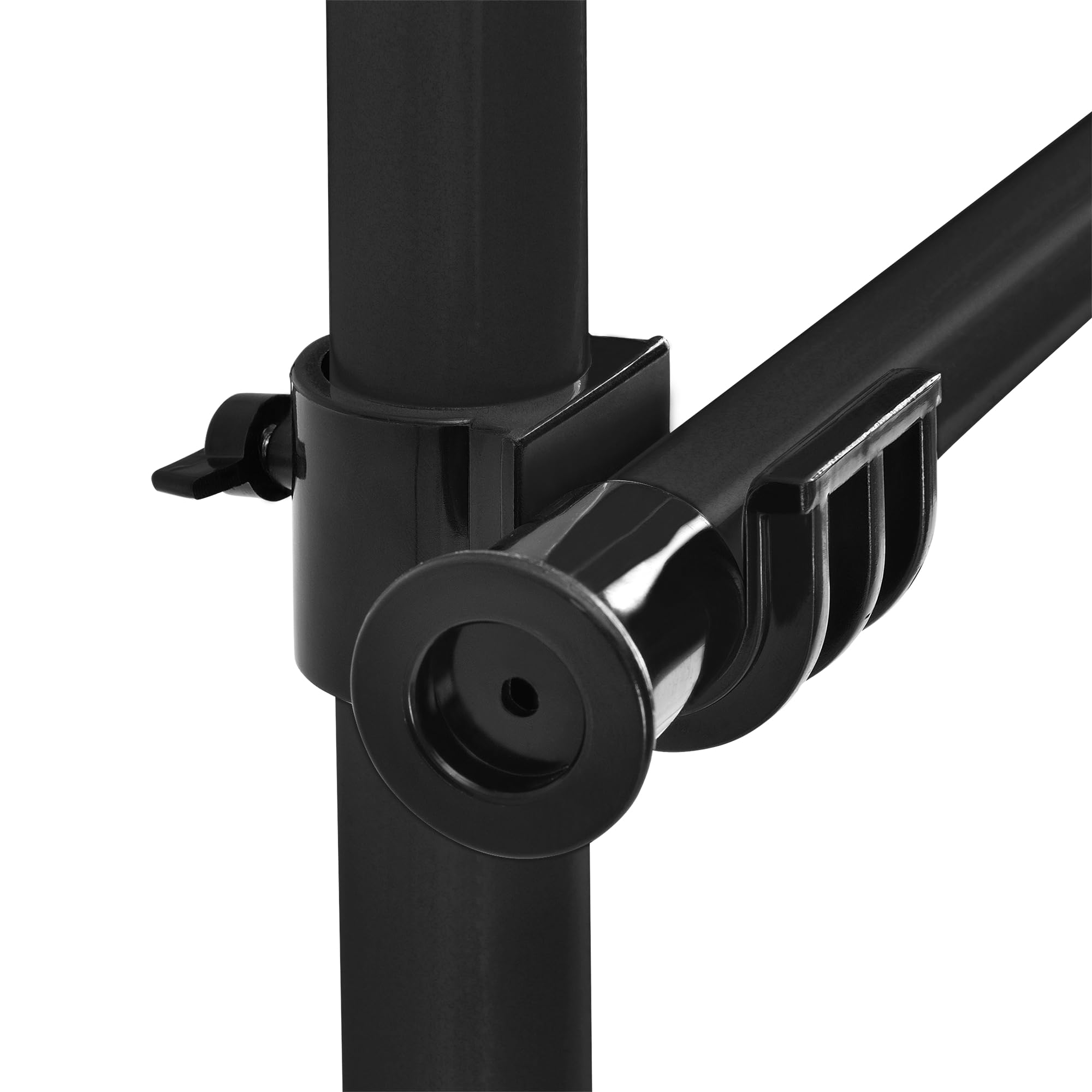[en.casa] Appendiabiti Telescopico con 3 Aste Sistema Porta Abiti per Cabina Armadio Struttura in Acciaio Nero Regolabile in Altezza 105-278 cm e in Larghezza 150-230 cm
