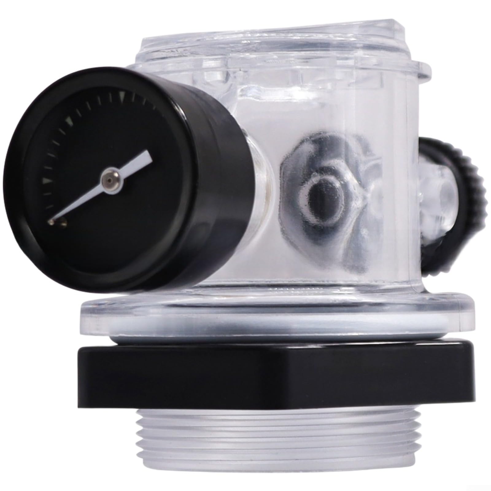 Manometro nero luminoso 60 PSI con valvola di rilascio dell'aria filettatura 1/4 NPT per sistema di filtraggio piscina 273564Z costruzione in rame plastica manutenzione spa all'aperto