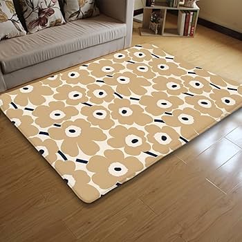 希少 marimekko ピンク花柄ラグ マリメッコ（marimekko） Unikko