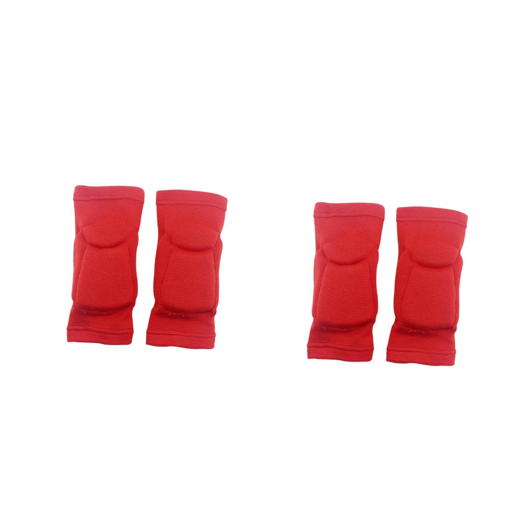 2 Pares Almohadillas para brazos y codos coderas mujer abrazadera de brazo manga del codo manga acolchada manga de compresión deportiva manguito de compresión rojo