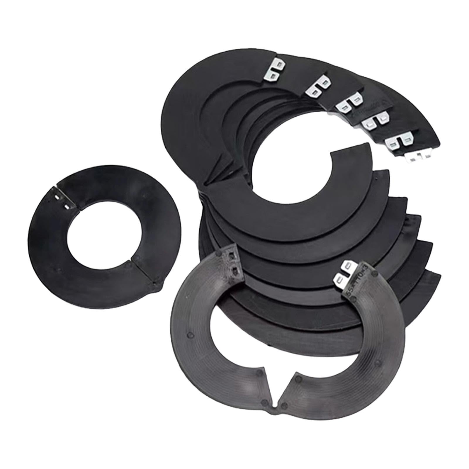 8 Pièces Cales pour Axe Godet Excavateur Rondelles D'Espacement Joints Accessoires de Réparation Fonction Résistance à l'usure Adapté Atelier, 6 Cm X 0.5 Cm
