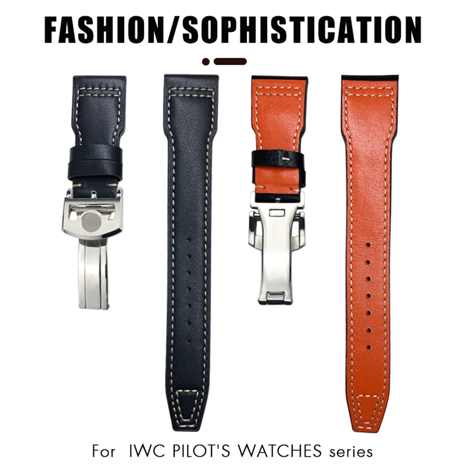 Bande de montée en Cuir Authentique de 20 mm pour Watch 18 Sangle