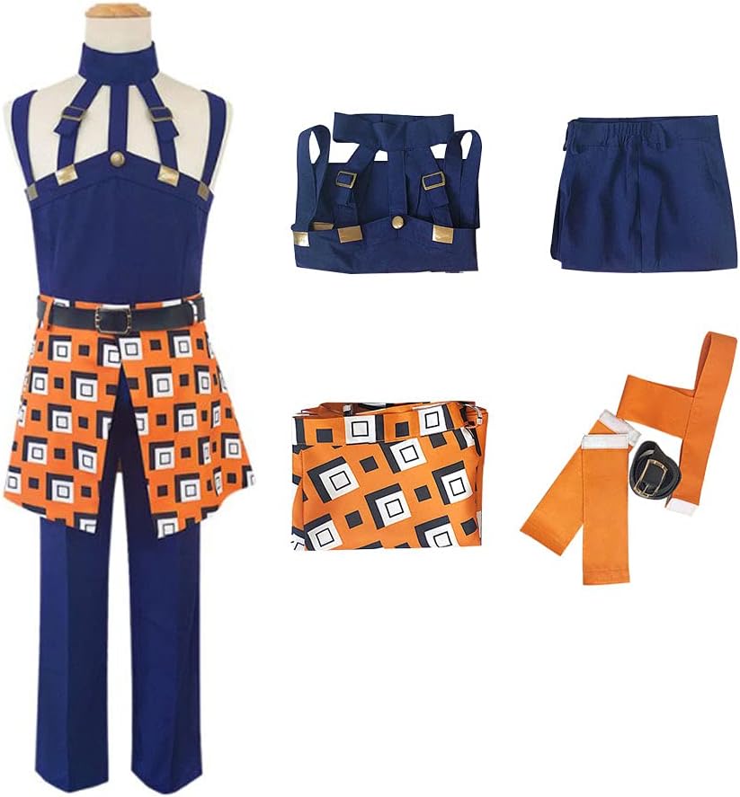 Size S Okazaki Jonathan Joestar Cosplay Costume Uniform Outfit Halloween Outfit