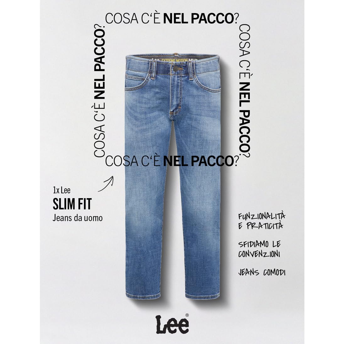 Lee - Slim Fit MVP, Pantaloni Uomo