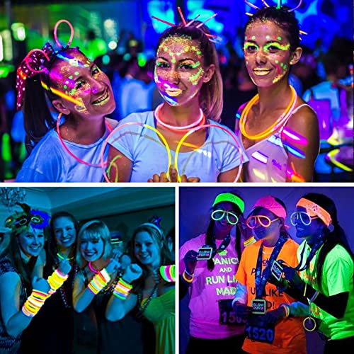 MULEVIP 272 stuks glow sticks party set, neon glow sticks met 120 aansluitingen,Glow Stars, Glow Stick Party, Neon Glow… - Image 7