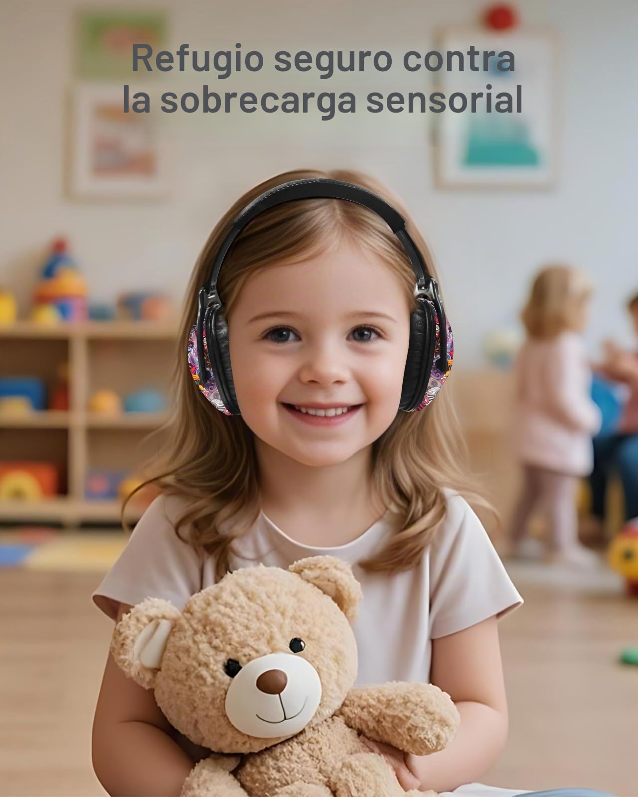 ZOHAN 030 Protección Auditiva para Niños, Orejeras Ajustable SNR 25 dB Cómodas para Conciertos Fiestas Actividades Escolares Estudiantes de Primaria,Reducción de Ruido para Niños Sensibles