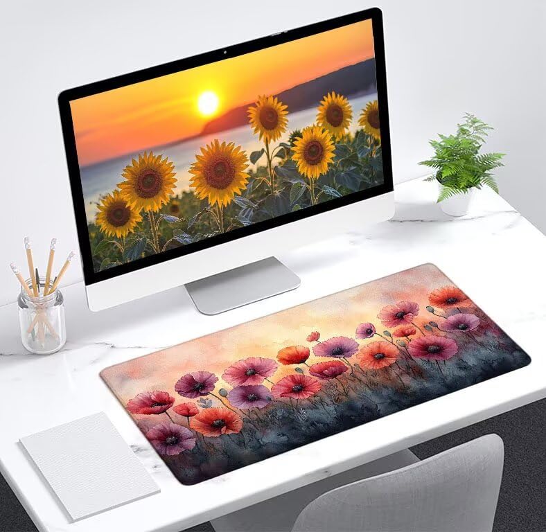Tapis de souris gaming imperméable de précision Pavot XXL