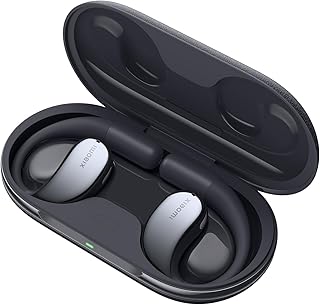 XIAOMI OpenWear Stereo, Cuffie Bluetooth, custodia di ricarica, Hi-Res Audio con driver dinamico, Fino a 38,5 ore di ascol…