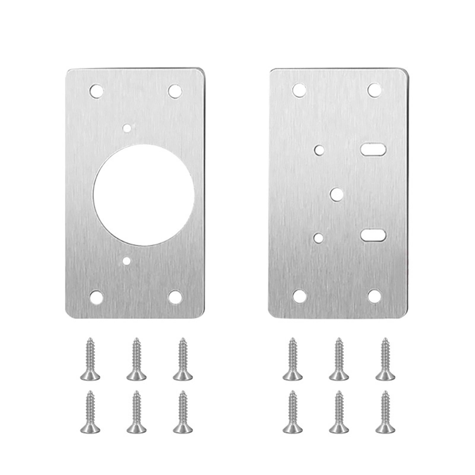 Kdhcvkz 2Pcs(1Pairs) 2/4/8/10Pcs Cabinet Hinge Door Mounting With Holes(2Pcs(1Pairs))