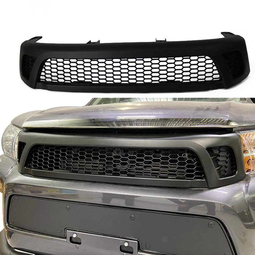 Pannello Griglia Paraurti Anteriore In Metallo Nero Per Toyota Tundra 2003-2006 (Access Cab) – Rivestimento Inferiore A Clip - 5