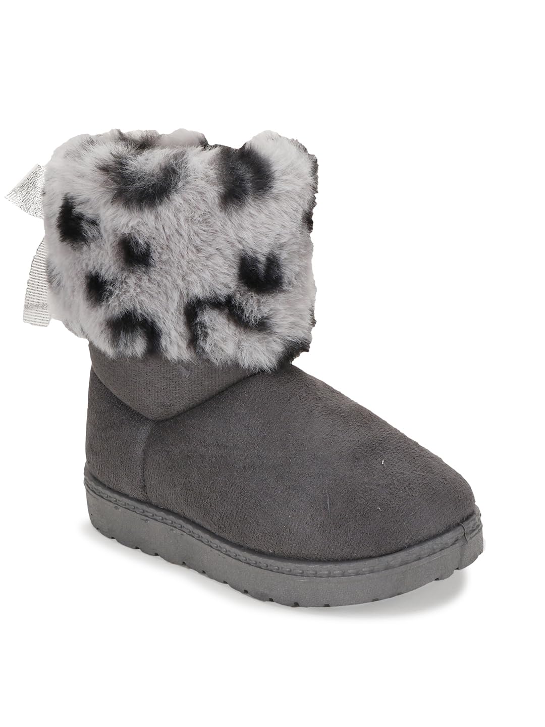 PASSION PETALS Leopard Print Winter Boots for Kids Baby Girls Boots for Your Kids for Comfortable Wear (Grey,4 Years-4.5 Years) (B0C8ZCG164) Amazon Price History, Amazon Price Tracker