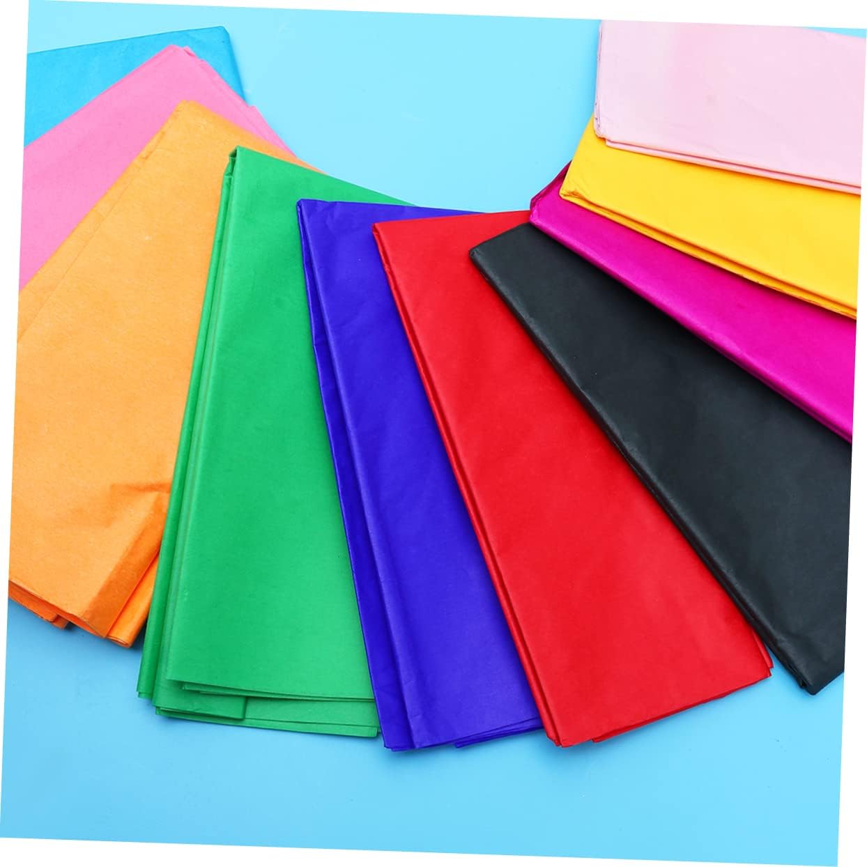HOOTNEE 100pcs Assorted Construction Paper Cardstock Paper Multi Tissue Thin Craft for Boys and Projects Random Color