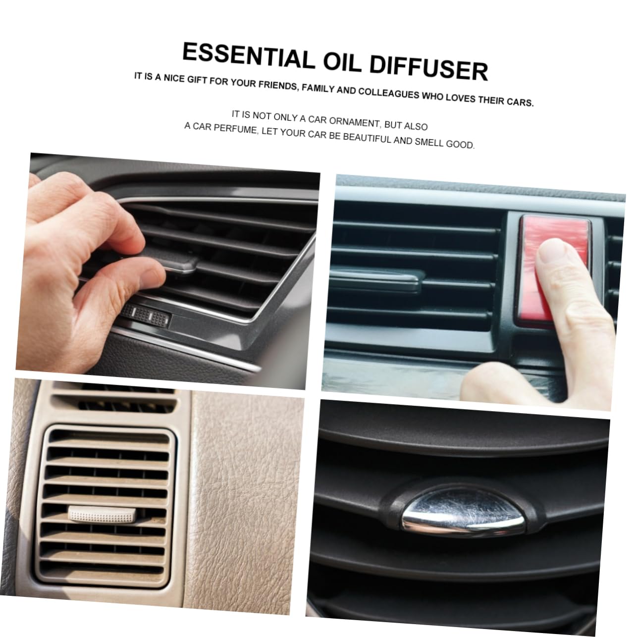 LIFKOME 3pezzi Diffusore Di Profumo Per Auto Forma Di Robot Clip Per Ventilazione Leggera e Salubre Include Ricariche Design Compatto e Funzionale Per Ogni Veicolo