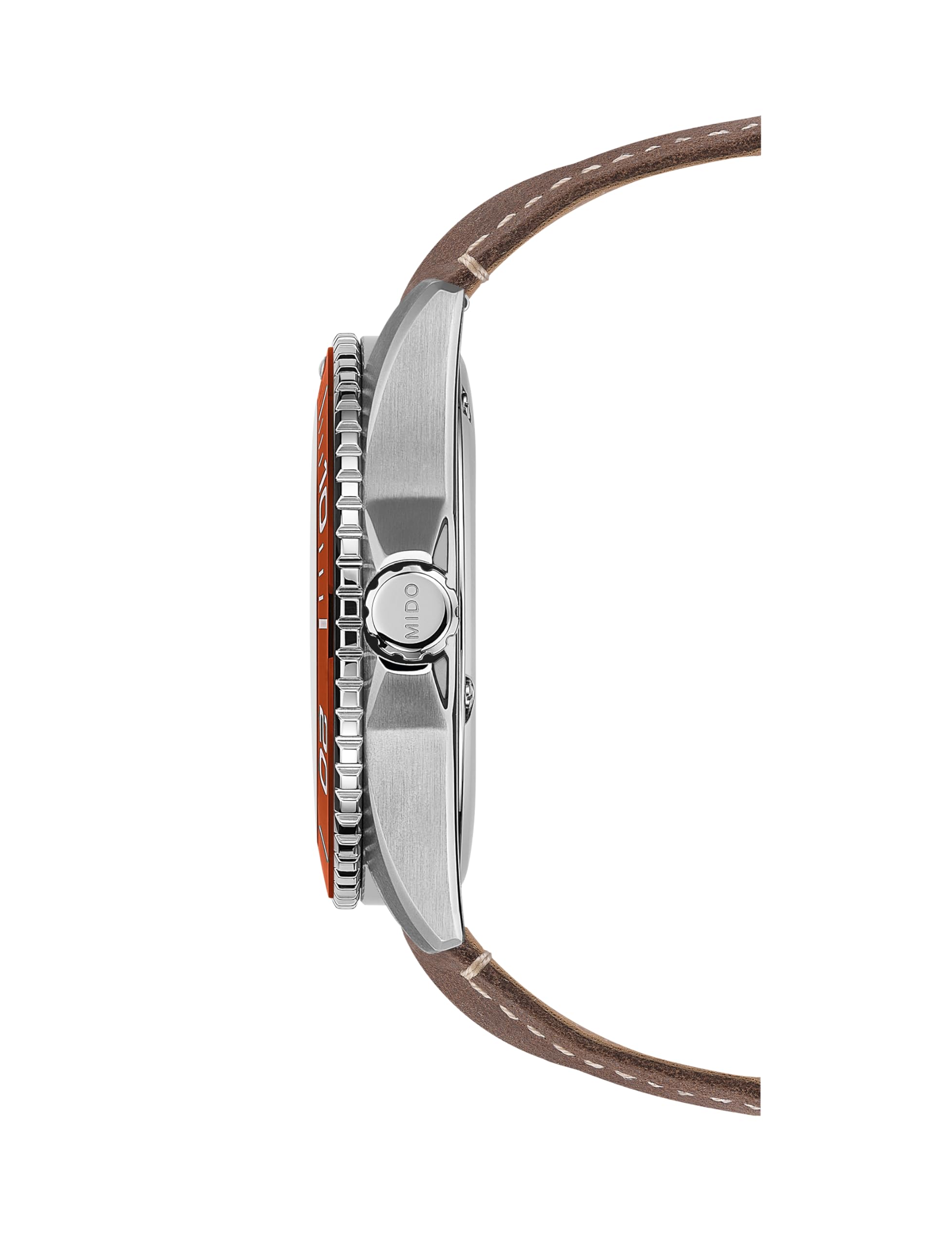 MIDO Ocean Star 200C Szwajcarski automatyczny zegarek do nurkowania dla mężczyzn - koperta ze stali nierdzewnej 42,5 mm - Ceramiczna obrotowa ramka - Tarcza z falami z dniem, kalendarzem daty