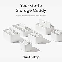 Vista 6 de BLUE GINKGO - Organizador apilable para baño, oficina, manualidades o suministros escolares, transportador portátil hecho en Corea