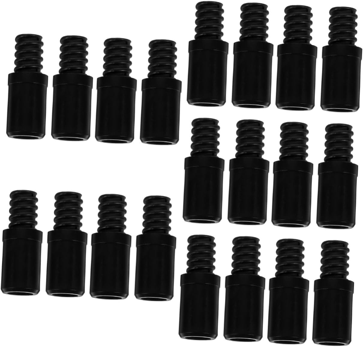 20pcs Threaded Tip Repair Kit Broom Handle Pole Adapter for Household Cleaning Tools