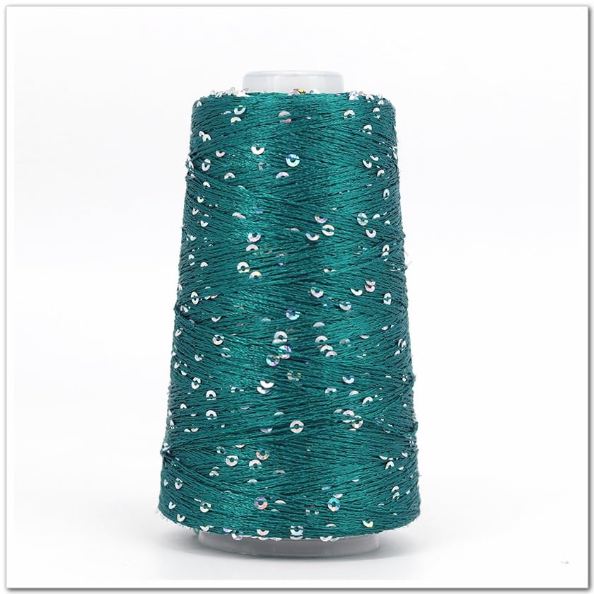50G Bal, 140M Polyester Garen Glanzende Glitter Pailletten, Doe-Het-Zelf Kleding