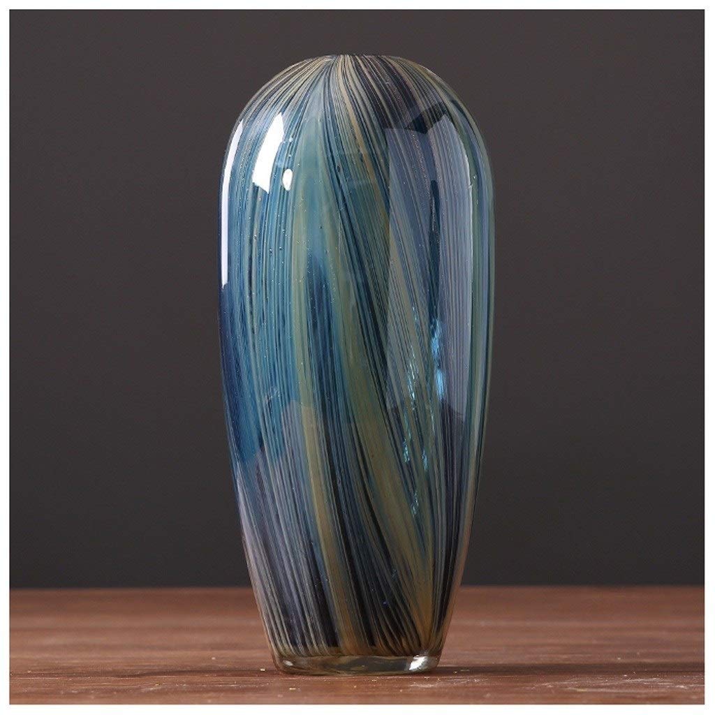 Vase en verre soufflé art déco et design minimaliste chic pour salon