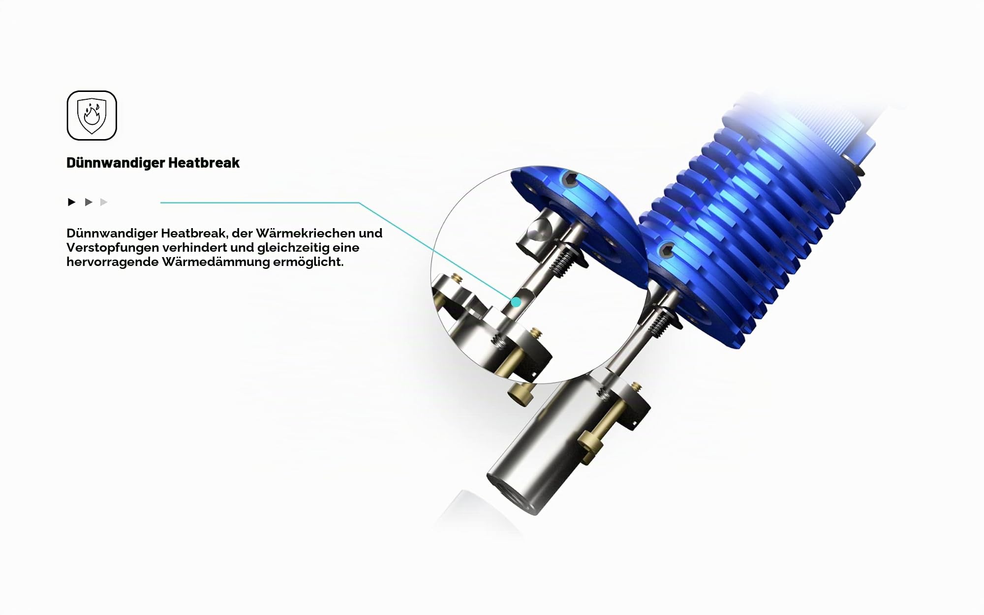Phaetus Rapido Hot-End High Flow - Blue