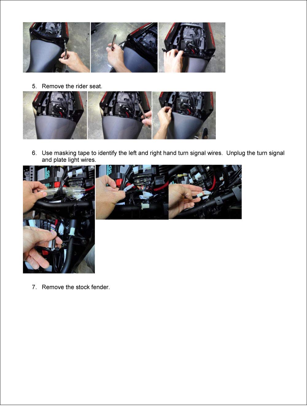 2019 yamaha r3 fender eliminator