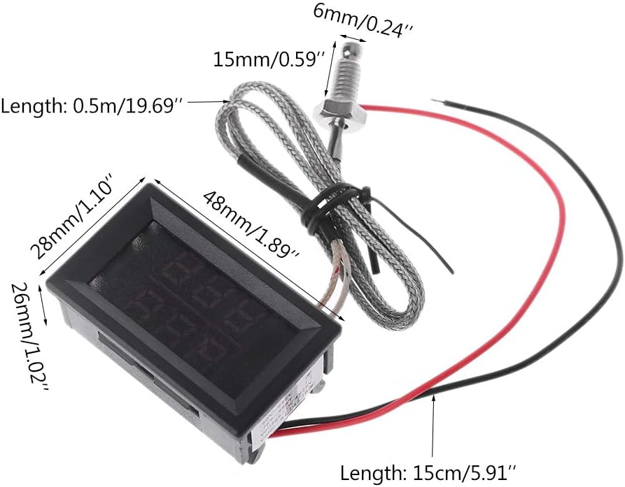Digital Display High Temperature K-Type Thermocouple Industrial Digital for 4-28V