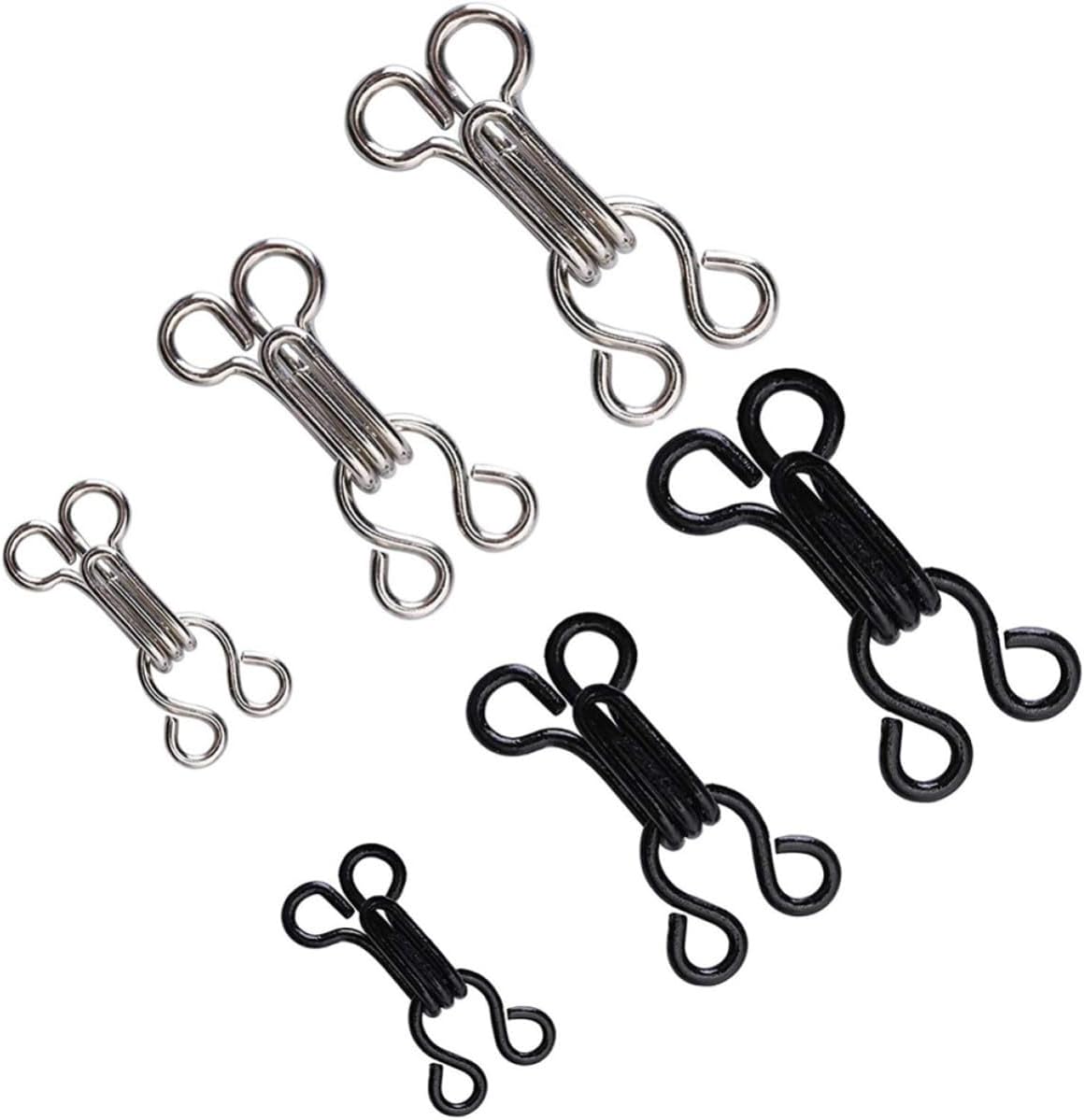 BATHVEVE Creative Copper Sewing Hooks and Eyes Closure 120 Pcs Easy to Apply and Not Easy to Fade for Bra and Clothing for Sewing Projects and Arts and Crafts