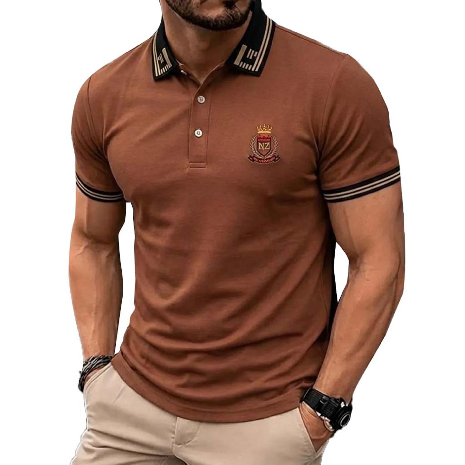 lymio Polo T Shirt for Men || T Shirt for Man || Collar T-Shirts Style Men (Packs Also Available) (109-112)-picture-35