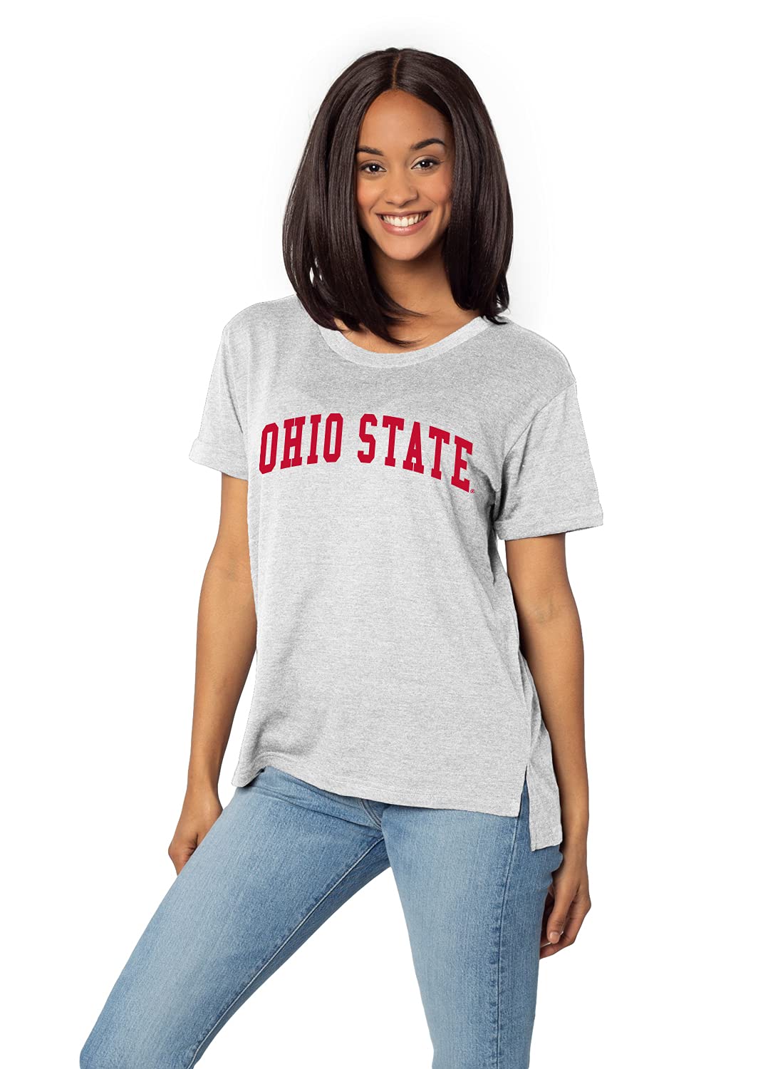 Chicka-d Women's Plus Must Have Tee, Heather Grey, X-Large