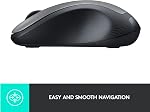 Logitech M310 Wireless Mouse, 2.4 GHz with USB Nano Receiver, 1000 DPI Optical Tracking, 18 Month Battery, Ambidextrous, Compatible with PC, Mac, Laptop, Chromebook - Silver