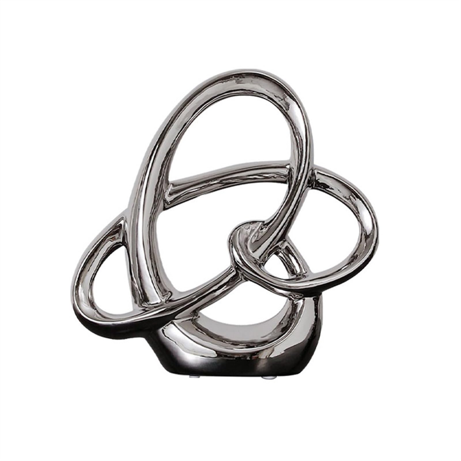 ZENY896V Sculptures Ceramic Desktop Decorations Circle Ornaments Office Crafts Furnishings Decor(Small)
