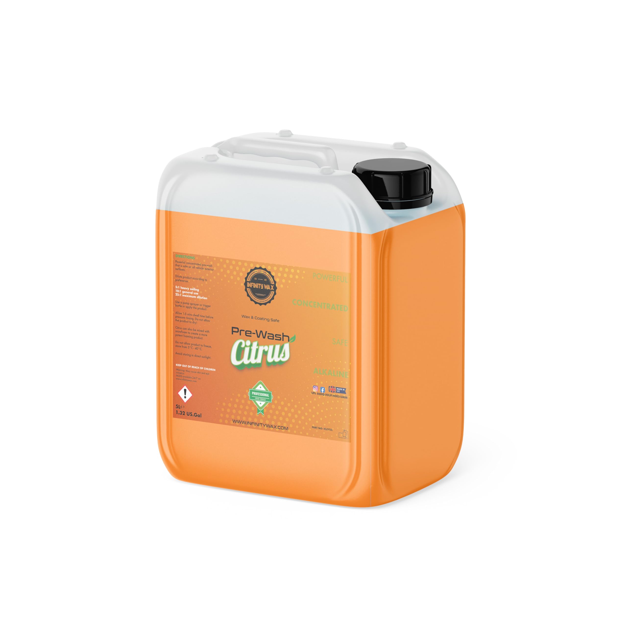 Infinity Wax Orange Citrus Pre-Wash Concentrate 5L