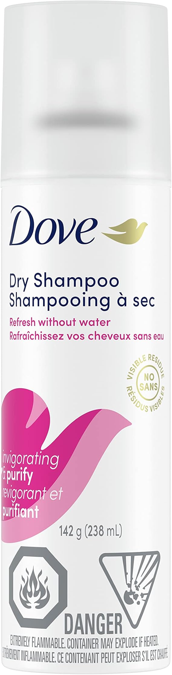 Dove Dry Shampoo, Care For In Between Washes, Invigorating Hair Spray 142 g Amazon.ca Beauty