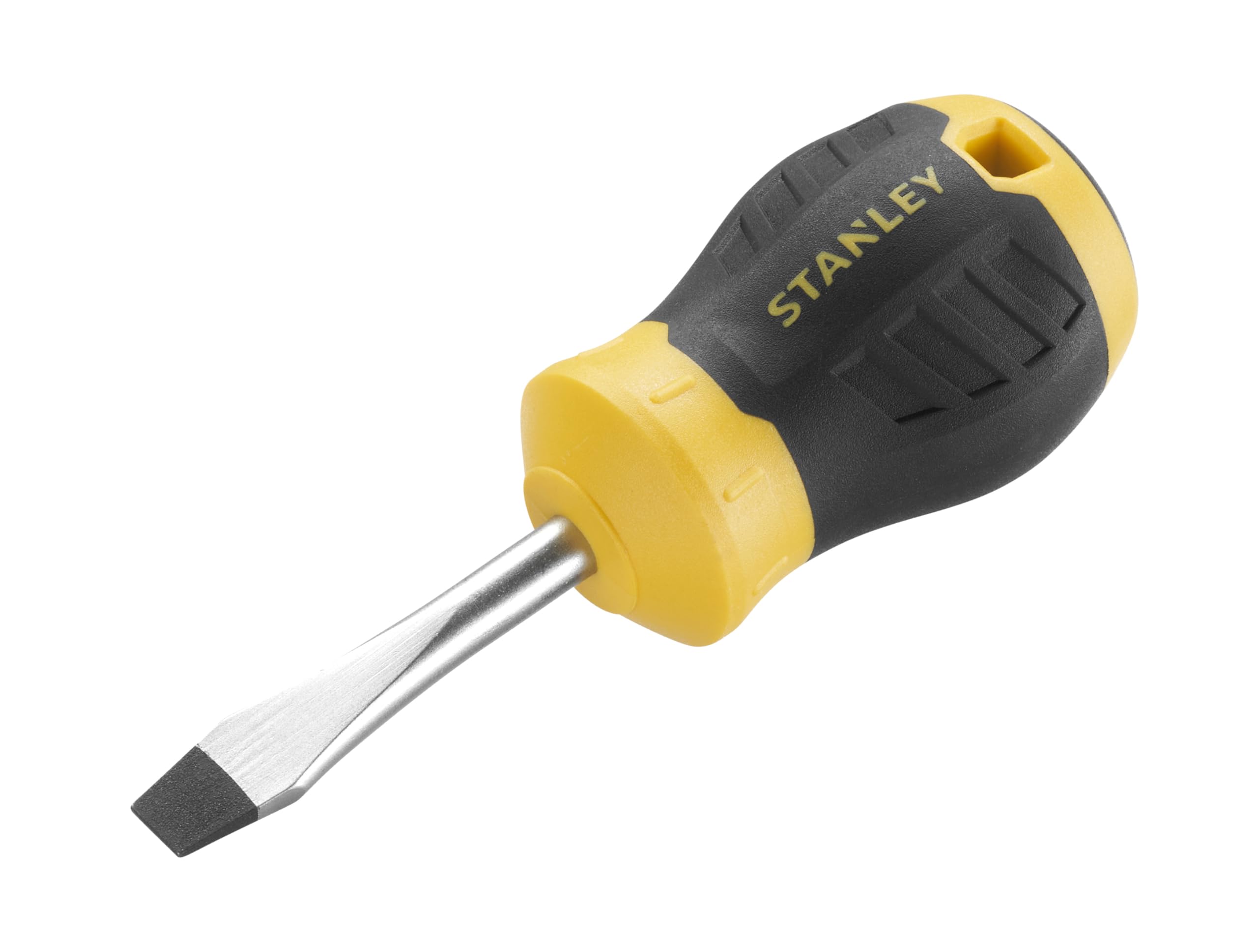 Stanley Black Cushion Grip Flared Slotted Screwdriver