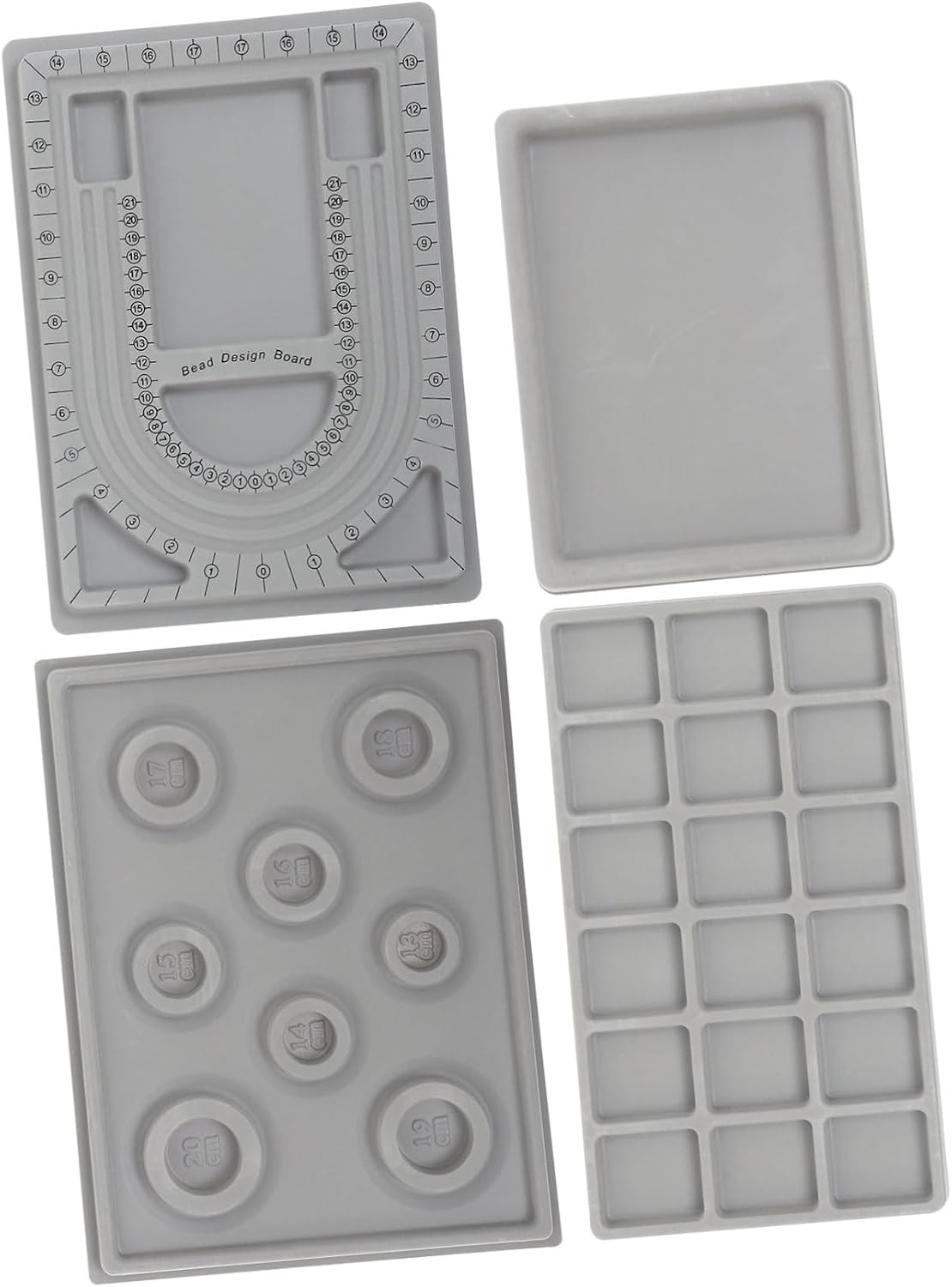 4 Piece Jewelry Board Tray for Necklace and Bracelet Design