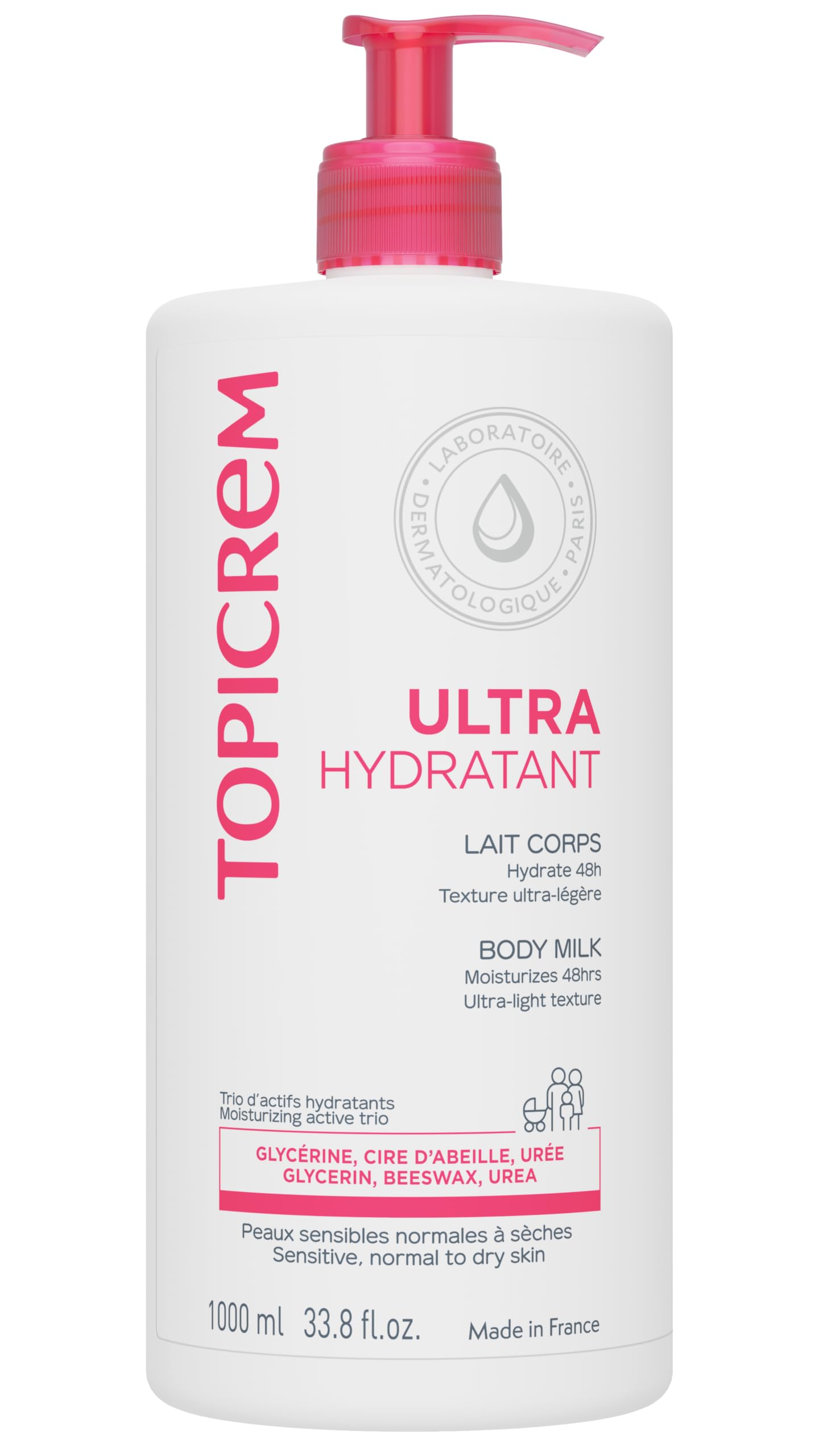 Topicrem Ultra-Moisturizing Body Milk 1000ml