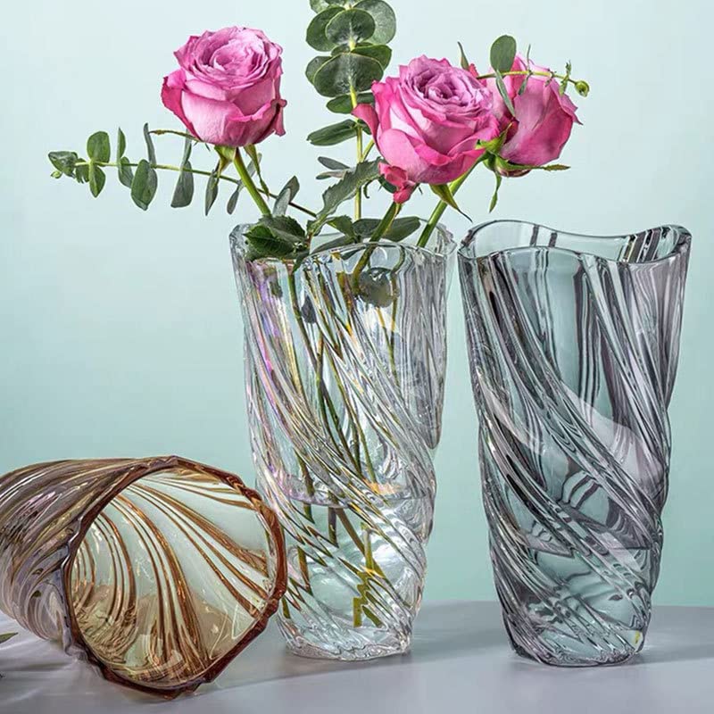 CEMABT 24 cm Blumenvase 3.4 lbs Thickened Vase für Tulpen