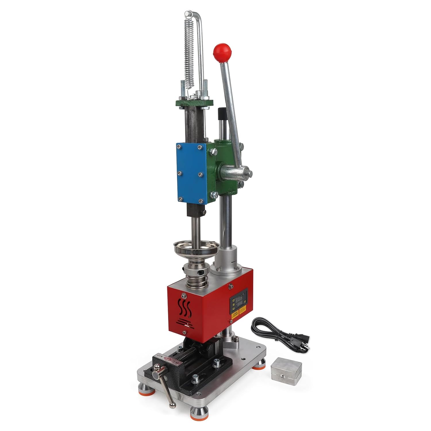 Vertical Injection Molding Machine Manual Plastic Extruder with Bench Vise and Test Mold 110V