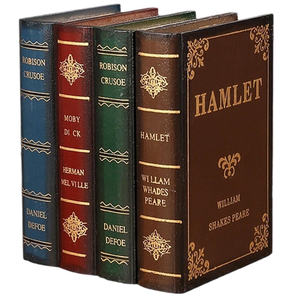 Livre de simulation décoratif de style européen étagère rangement